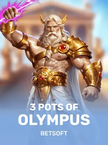 3 Pots of Olympus pokie tile in the Ruby Reels lobby