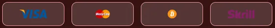 Payment logos and fast banking badges at Ruby Reels online casino